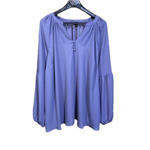 Torrid Georgette Chiffon Peasant Blouse Lavendar Purple 3X Relaxed Flowy Cottage